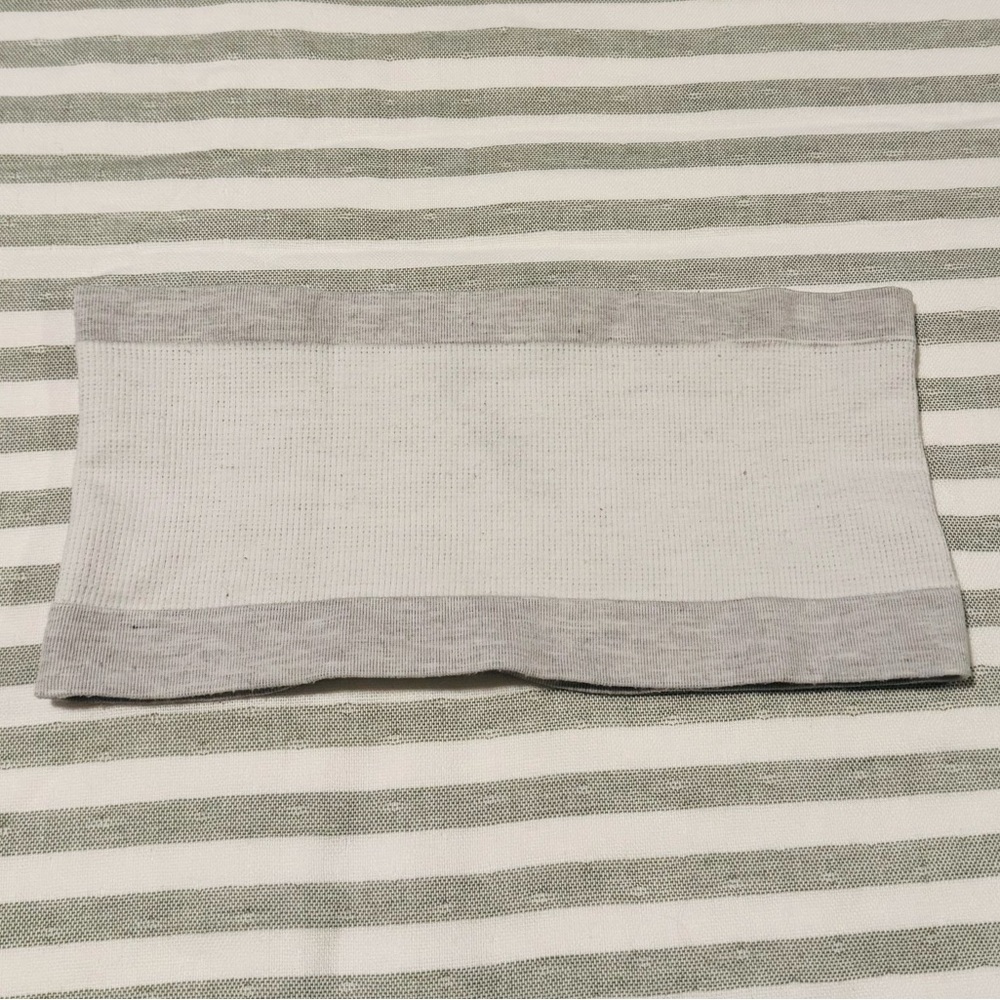 Out From Under Gray and White Striped Top